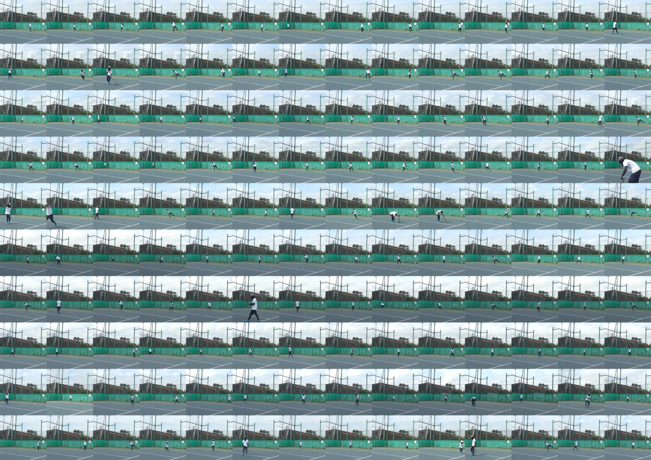 Sequences of tennis practice